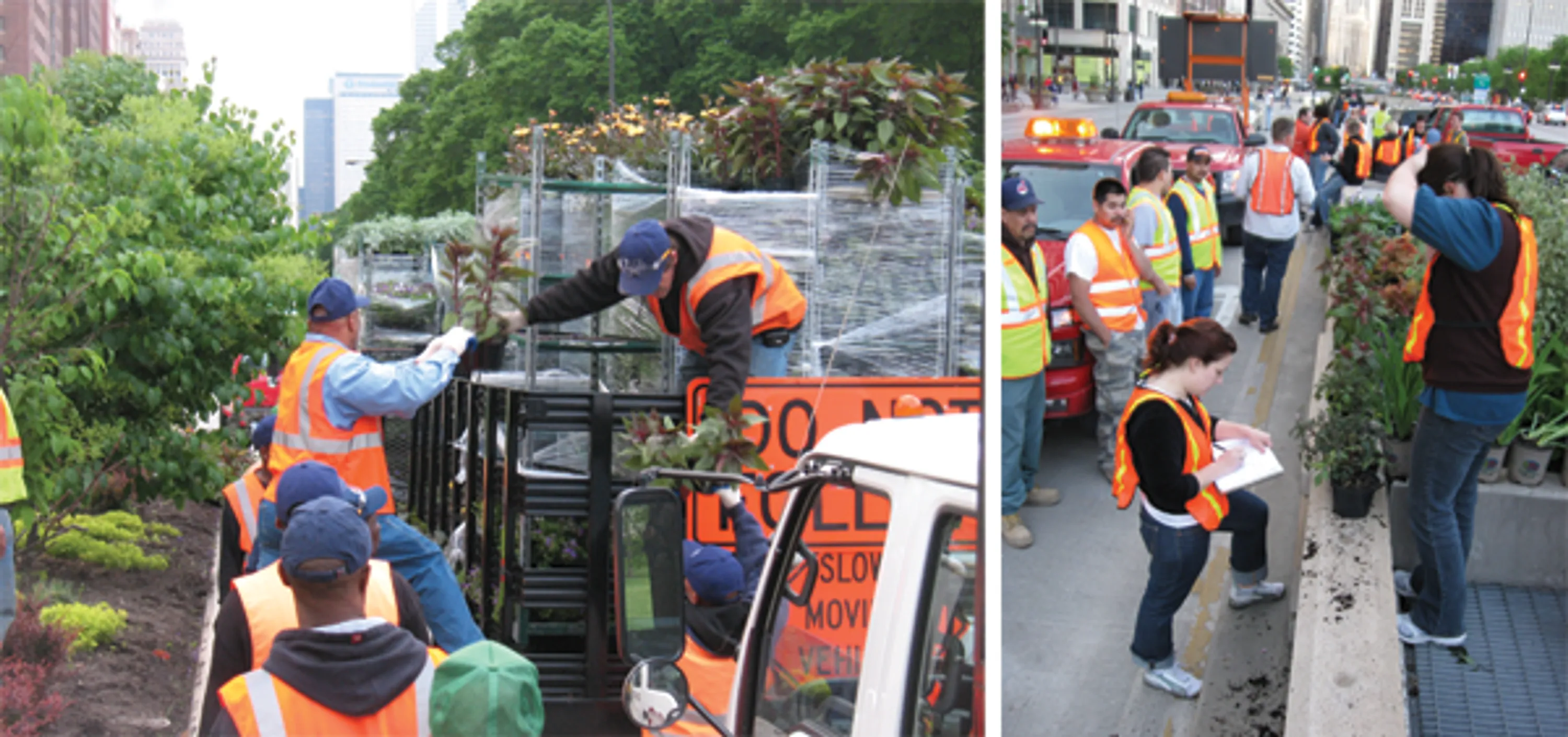 2 plants being unloaded michigan avenue the garden in the street blog hoerrschaudt