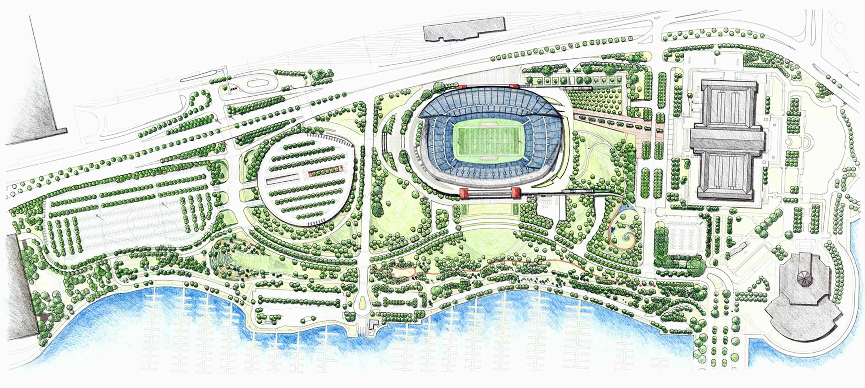 5 aerial plan soldier field hoerrschaudt