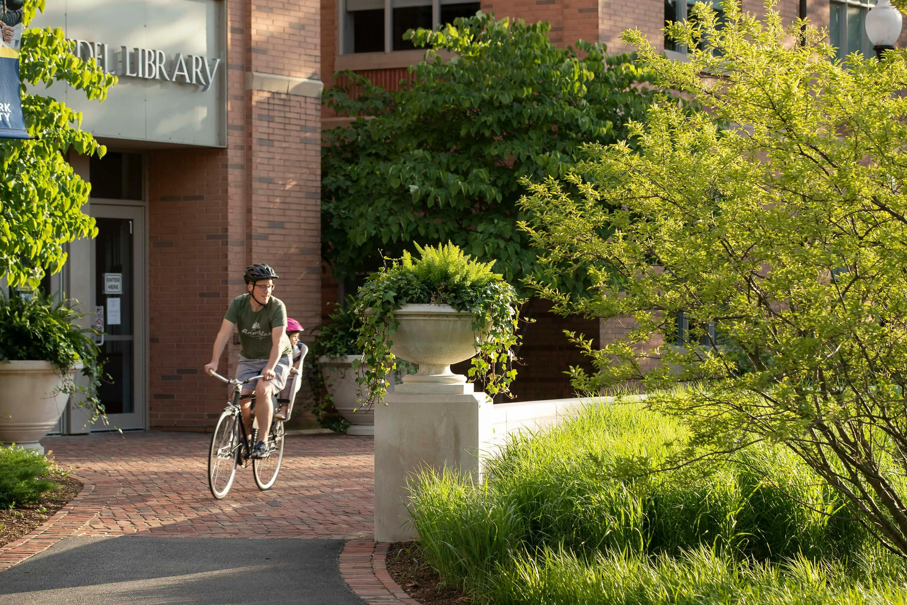 5 biker green grasses north park university hoerrschaudt