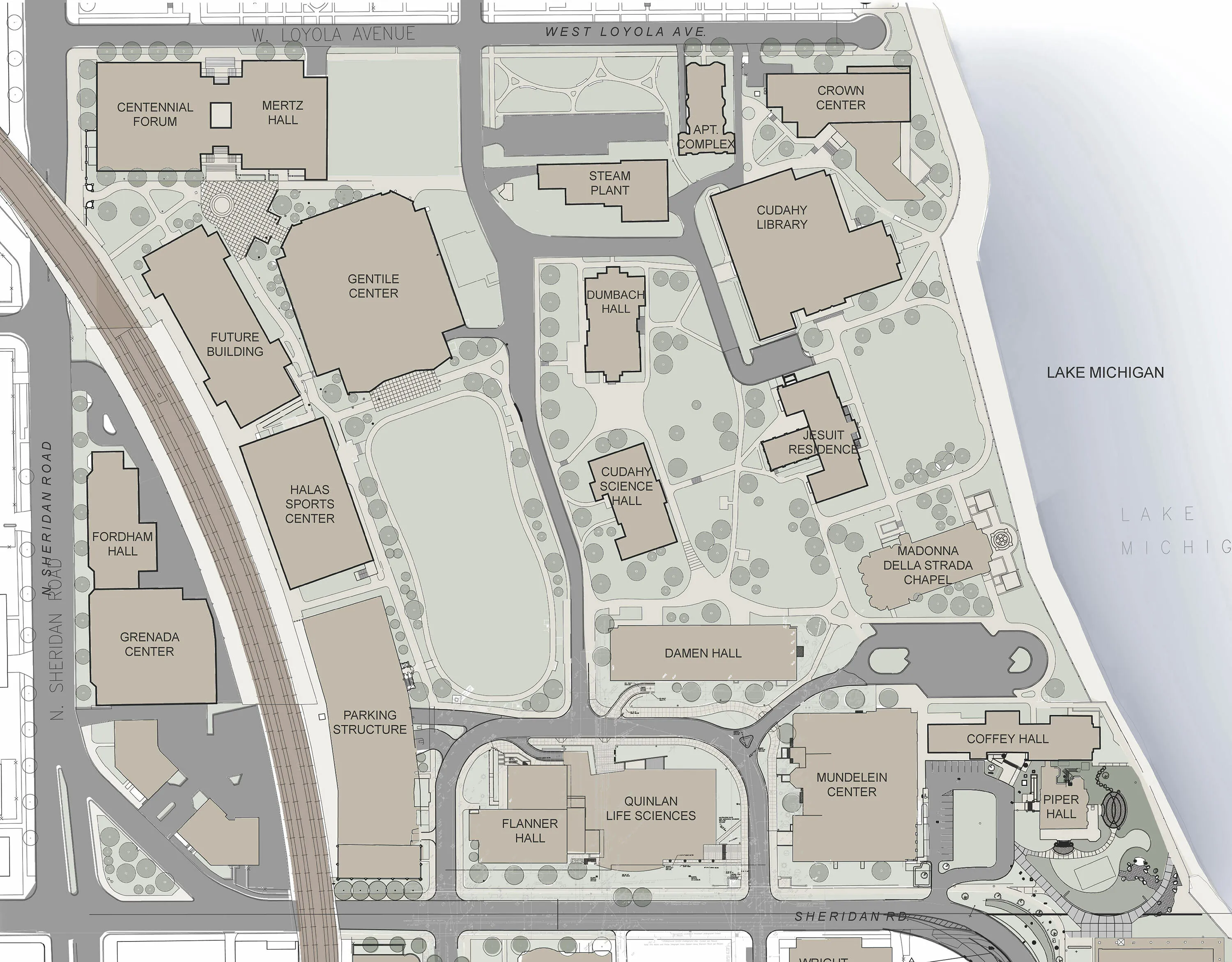 8 A before campus plan loyola university hoerrschaudt